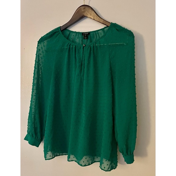 J. Crew Factory Tops - Jcrew flowy Kelly green dress top